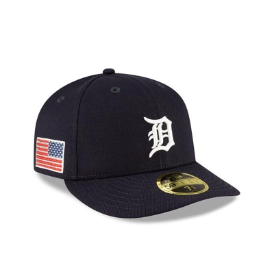 Detroit Tigers Gorra | New Era MLB Crystals From Swarovski Flag Low Profile 59fifty Fitted Cap Mexico - Azules
